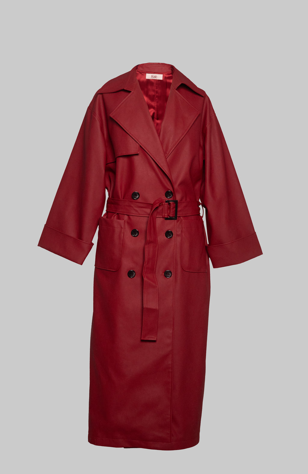 Irene leather trench