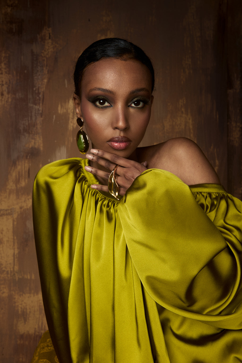 Allegra emerald blouse