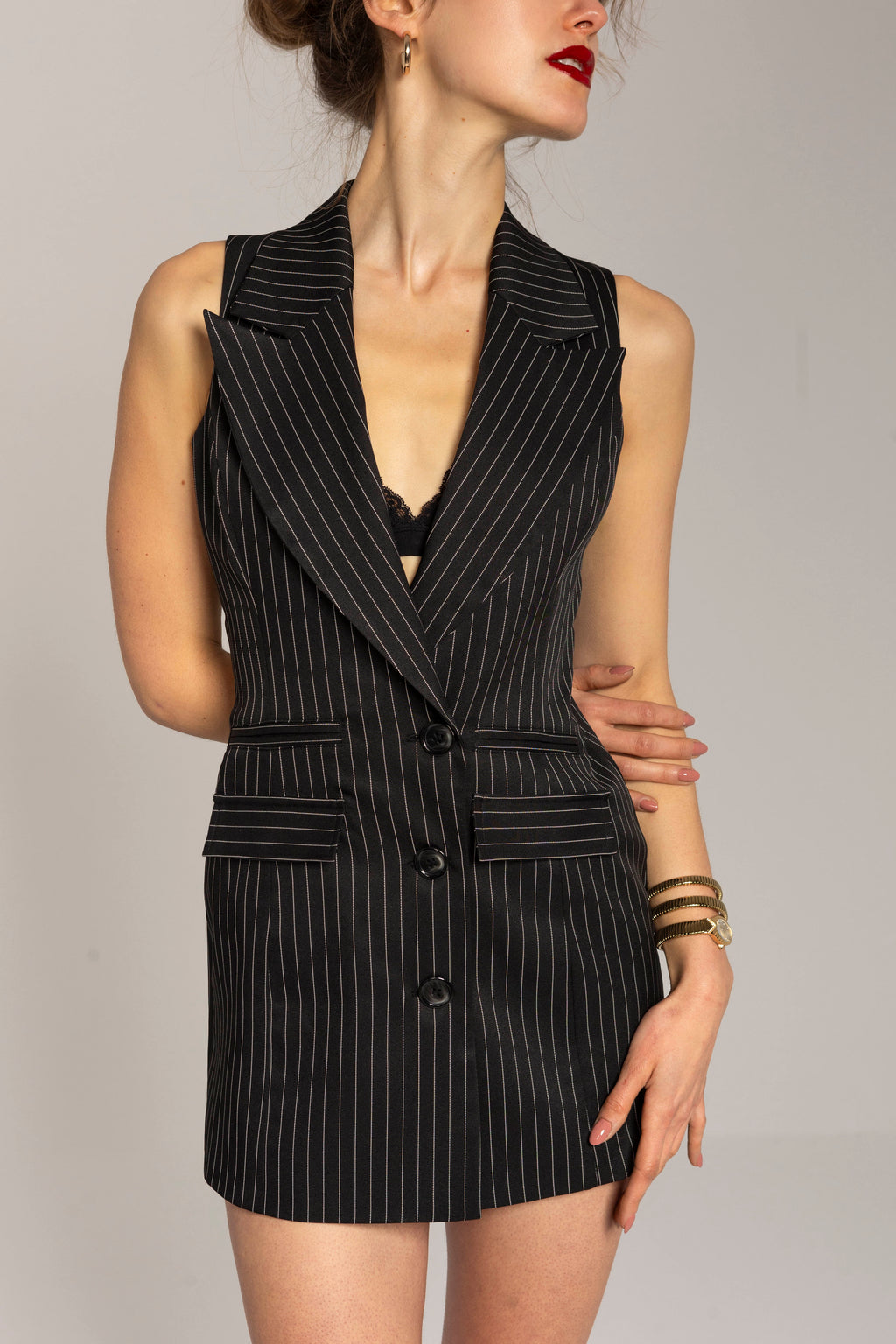 Naomi cut-out blazer dress